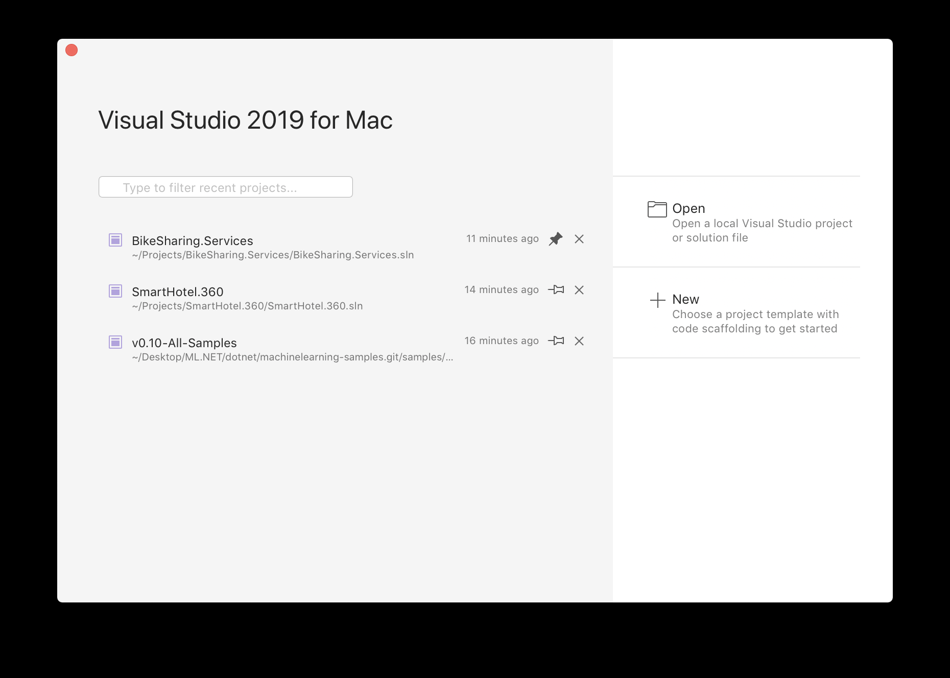 visual studio 2019 for mac